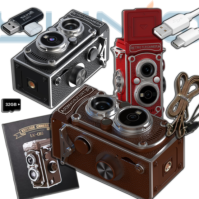 Retro Camera LK-019 with Joystick Filter Control 48MP 1080P Video 1.54 Inch Screen Infrared HD Camera