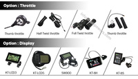 20x4. Kit de conversion de vélo électrique Fatbike 24 26x4.0 1500w 5000w 2000w 48v 52v 72v avec moteur de moyeu de roue arrière 3000w