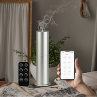 Diffuseur d'aromathérapie de collection d'hôtels Machine cylindrique de parfum en alliage d'aluminium télécommandée par application de petite surface