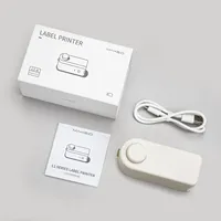 Makid pembuat label 16mm x 4m stiker Label nirkabel BT pencetak Label termal pembuat label harga dengan pemotongan otomatis untuk ponsel pintar