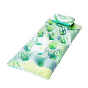 Colchón de cama inflable personalizado superventas, cama de aire flotante para piscina, tumbona inflable para adultos, Flotador para piscina