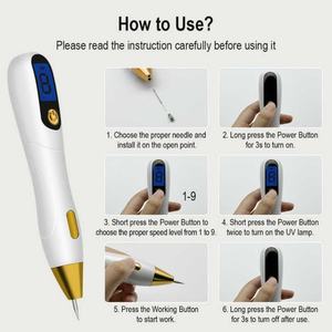 ปากกาลบรอยจุดด่างดำ ไฝ หูด กำจัดติ่งเนื้อ พร้อมจอ LCD พกพาสะดวก ชาร์จซ้ำได้ 9 ระดับความเร็ว  โลโก้สั่งทำได้ - Product Image 6