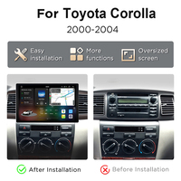 Junsun-Autoradio Android X9 Carplay, pour Toyota Corolla 2000-2004 Lecteur DVD de voiture 2K QLED 2000*1200P 7870 2.7GHz 5G/4G LTE