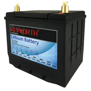 Kepworth 12V 40Ah 50Ah 60Ah 80Ah Lifepo4 배터리 팩 4000 + 태양열 리튬 배터리 가정용 에너지 저장 시스템 Rv/골프 카트