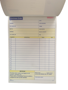 Orden <span class=keywords><strong>de</strong></span> Compra Personalizada sin Carbón en Formato Triplicado, 50 Fundas sin Carbón, 3 Piezas con Líneas Perforadas y Número Consecutivo - Product Image 5