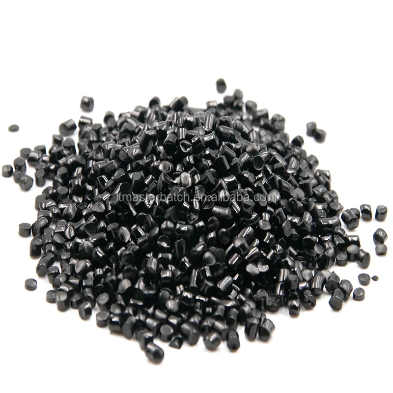 High blackness high brightness black masterbatch blowing film grade HDPE LDPE carrier black granules