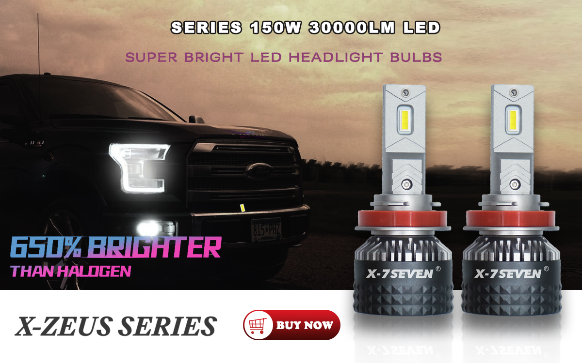 X-7SEVEN Zeus Auto LED Headlight 150W 30000lm H4, Canbus