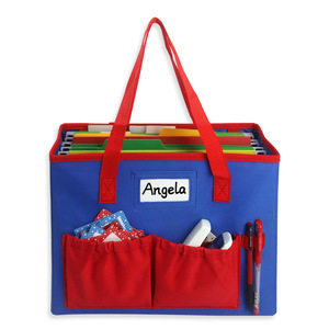 Office <b>Organizer</b> <b>File</b> Folder Tote Large Capacity Foldable Hanging Fabric Storage Bag For Travel Neatening - Product Image 1