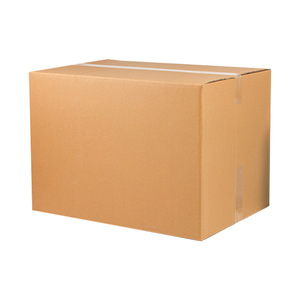 กล่องย้ายของ 3 แพ็ค กล่องกระดาษแข็งพับได้ 5 ชั้น สำหรับจัดเก็บและขนส่ง รูปทรงสี่เหลี่ยมผืนผ้า พร้อมหูหิ้วพลาสติก - Product Image 1