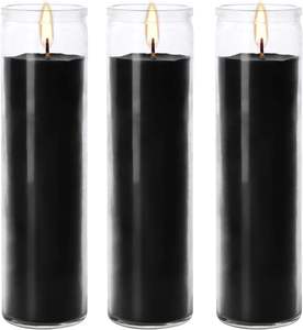 Bougies de 7 jours recyclables sainte mort <span class=keywords><strong>Santa</strong></span> <span class=keywords><strong>Muerte</strong></span> blanc non parfumé Carton pâques paraffine cire verre bougie rallumant bougie pot - Product Image 5