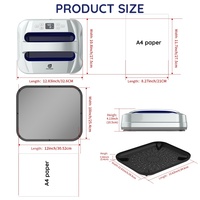 Prensa de Calor HP3 de 12*10 Pulgadas: Impresora de Sublimación Digital Pequeña para Transferencia de Calor - Máquina de Prensado Plana Compacta para Negocios