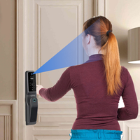 Serrure de porte intelligente avec reconnaissance faciale 3D, combinaison de sécurité, poignée Tuya, empreinte digitale numérique