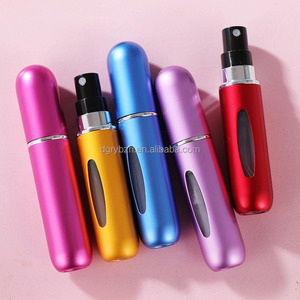 Outer Metallic Aluminum Inner PP Bottle Empty <strong>Atomizer</strong> 5ml <strong>Travel</strong> <strong>Refillable</strong> Mini Spray Bottle <strong>Perfume</strong> Bottles with Window - Product Image 4