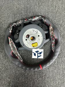 Volante de fibra de carbono de fondo plano de calidad personalizada para <span class=keywords><strong>Audi</strong></span> A3 <span class=keywords><strong>A4</strong></span> A5 Rs3 Rs4 Rs5 Rs6 Rs7 S3 S4 S5 S6 S7 2017 a <span class=keywords><strong>2023</strong></span> - Product Image 6