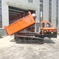 Usine directe Mini Dumper Transporter auto-chargement sur chenilles chargeur camion chinois Mini camion Dumper sur chenilles