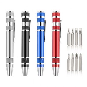 Tournevis de précision magnétique multi-embouts 8-en-1 robuste avec rangement interne, outil de poche pour quincaillerie - Product Image 6