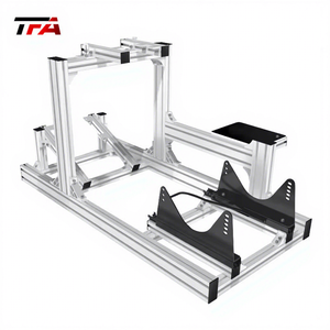 Cockpit de simulation de course en aluminium 4080, simulateur de conduite à force de poussée G, meilleur cadre de cockpit de course avec support en profilé aluminium - Product Image 4