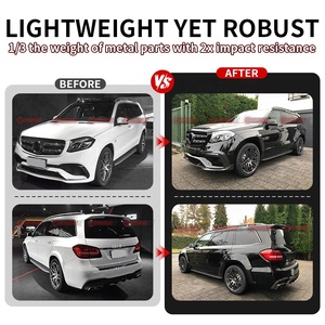 ชุดแต่งคาร์บอนไฟเบอร์แบบแห้งสไตล์ BB สำหรับ Mercedes GLS X166 รุ่นอัพเกรด ประกอบด้วยลิ้นหน้า-หลัง โอเวอร์เฟนเดอร์ สปอยเลอร์หลัง ผลิตจากโรงงานโดยตรง - Product Image 2