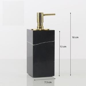 SH STONE <span class=keywords><strong>6</strong></span> Pcs Creative Silver Black Marble <span class=keywords><strong>Nero</strong></span> Marguina Juego de accesorios de baño - Product Image 2