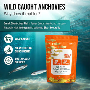 OEM/ODM Cápsulas blandas de aceite de pescado Omega3 EPA DHA de alta absorción para la salud ocular y la función cerebral, para el confort de las articulaciones, muestra gratuita. - Product Image 5