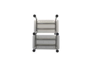 SUNCARE Tabouret à 2 marches en aluminium durable avec main courante pour personnes âgées dans la salle de bain - Fournitures de thérapie de réadaptation Knock Design - Product Image 4