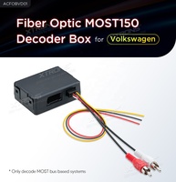 Boîtier décodeur XTRONS ACFOBVD01 à fibre optique MOST150 pour Volkswagen 2015-2020 avec système audio Dynaudio