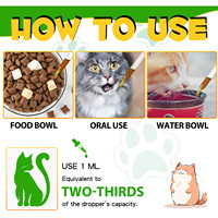 Oimmal Cats Laxative Relief, compléments alimentaires à base de plantes pour animaux de compagnie, gouttes liquides contre la constipation, favorise une digestion saine, soulage la constipation