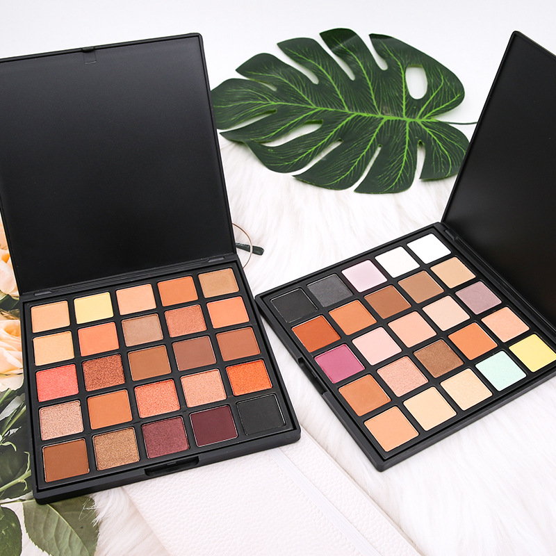 Private label eyeshadow makeup kit cosmetics set 25 color nude beauty products wholesale eyeshadow palette