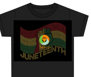 Parches termoadhesivos de cristal con diamantes de imitación Bling Juneteenth para camisetas con motivos de la <span class=keywords><strong>Historia</strong></span> Negra - Product Image 1