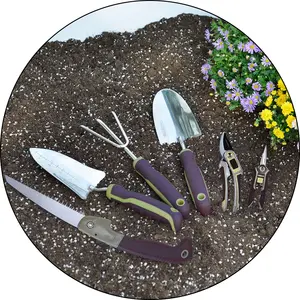 温斯洛 & 罗斯6件式园艺工具套装不锈钢草坪和花园手工工具