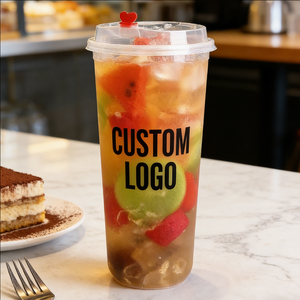 Vasos de Plástico Esmerilados de 500 ml, Pared Simple, 90 mm, Impresión UV, para Suministros de Restaurantes y Comida para Llevar - Product Image 4