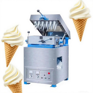Cornet de crème glacée automatique à haute efficacité formant la Machine électrique à cône de gaufre de tasse de café comestible à 12 têtes - Product Image 5