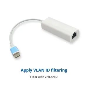 10/100Mbps USB2.0 Có Dây Card Mạng Loại C RJ-45 Phổ Thông Minh Tự Động Nhận Dạng Bên Ngoài Ethernet Máy Tính Xách Tay Cổ - Product Image 1