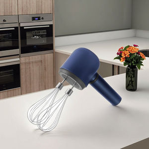 Batidora de mano eléctrica de 3 velocidades con batería/alimentación USB y botón expulsor para mezclar harina, masa, pasteles y huevos - Product Image 1