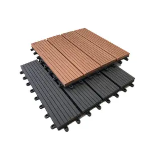 Ngoài Trời Composite Gỗ Chải Wpc Tầng Decking Gạch Bảo Vệ Vườn