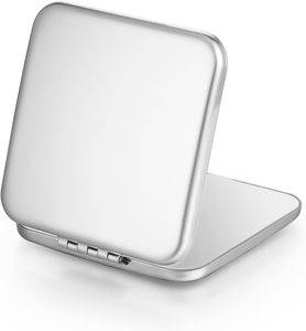 Wholesale Heart square Round Folding Compact Mirror Pocket Custom logo Portable Travel Makeup Mirror - Product Image 1