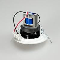 Vente flash : Mini haut-parleur de plafond en fer de 3 pouces, 70-120V, 6W, encastrable, pour sonorisation en écoles, hôpitaux et lieux publics