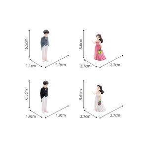 PVC Micro Landscape Creative New Wedding Couple <b>Dolls</b> Dollhouse DIY Decorations Accessories Mini <b>Car</b> Desktop Small Ornaments - Product Image 5