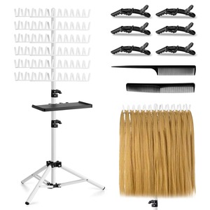 <b>Braiding</b> <b>Hair</b> Rack Standing <b>Extension</b> Holder Hanger,144-Peg Divider,Height Adjustable <b>Hair</b> <b>Extension</b> Holder,<b>Hair</b> Separator Stand - Product Image 6