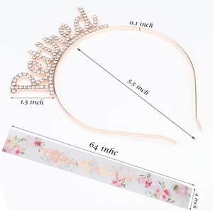 لوازم حفلات التقاعد المتقاعد رسميًا ، عصابة رأس ذهبية وردية للنساء هدايا متقاعدة مفضلات الحفلات - Product Image 6