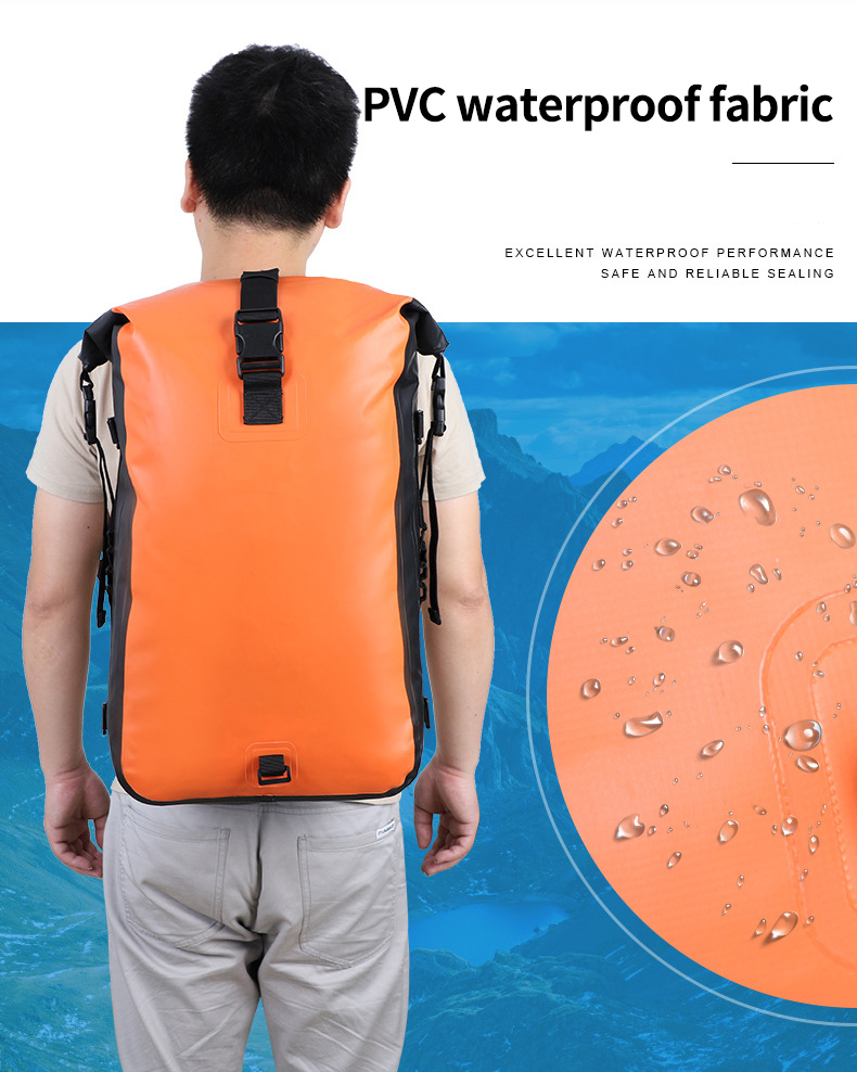 Custom Outdoor Boating Hiking Kayak Floating Swim Surfing Water Sports Dry Bag Roll Top Waterproof Dry Backpack
