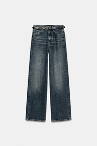Vaqueros Mujer Corte Recto Lavado Vintage - Pantalones Vaqueros Flexibles Tiro <span class=keywords><strong>Alto</strong></span> - Tejido Denim Comodo Moda Española - Product Image 5