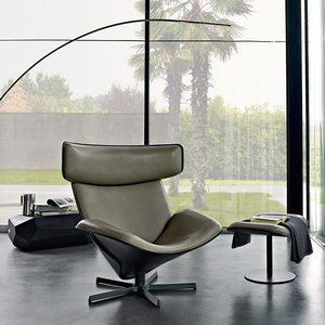 2022 New Fiber Glass Frame Stainless Base Strong Stable Reclining <strong>Chair</strong> Casual Home Furniture Leisure <strong>Chair</strong> - Product Image 2