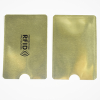 RFID NFC Blocking Aluminum Sleeves Secure Card Protector Anti-Scan Waterproof Card Sleeves