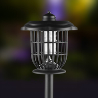 Nieuwe Outdoor Solar Tuin Licht Waterdicht Met Elektrische Schok Muggenmoordenaar Lamp Geschikt Voor Buitentuin Dak