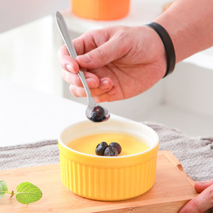 Trắng gốm Ramekin Bát ngâm nước Sốt Món Ăn Bánh Custard ly SOUFFLE ramiken Lò an toàn Creme Brulee ramekins - Product Image 4