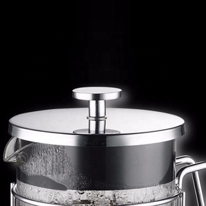 Marco de proceso cromado de vidrio resistente al calor, olla de café de alto borosilicato - Product Image 6