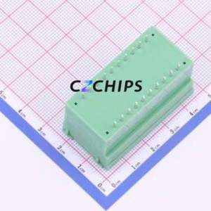 KF2EDGVHM-3.5-2*10P Plug-in Terminal Block Through hole,P=3.5mm Board-to-Board / Socket - Closed Screw Fixing 2x10P 3.5mm - Product Image 2
