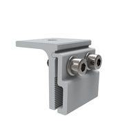 Pince de fixation pour panneau solaire photovoltaïque sur toit en aluminium ou tôle, système de fixation pour toiture à joint debout, galvanisée à chaud