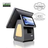POS-система ABS8000 «Все в одном» для ресторанов, кассовый аппарат, процессор Intel J1900, Windows 7/10, емкостный сенсорный экран 1024x768 DPI, Wi-Fi, SSD